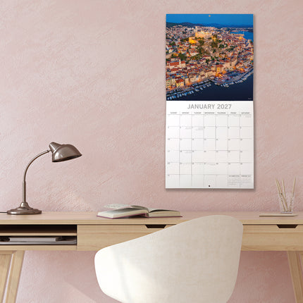 Croatia 2027 Premium Square Wall Calendar lifestyle image