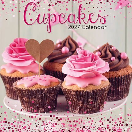 Cupcakes 2027 Premium Square Wall Calendar cover