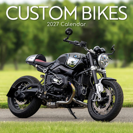 Custom Bikes 2027 Premium Square Wall Calendar cover