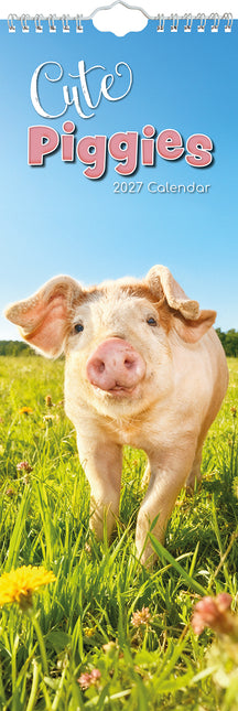 Cute Piggies 2027 Premium Slim Wall Calendar cover