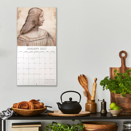 Da Vinci 2027 Premium Square Wall Calendar lifestyle image