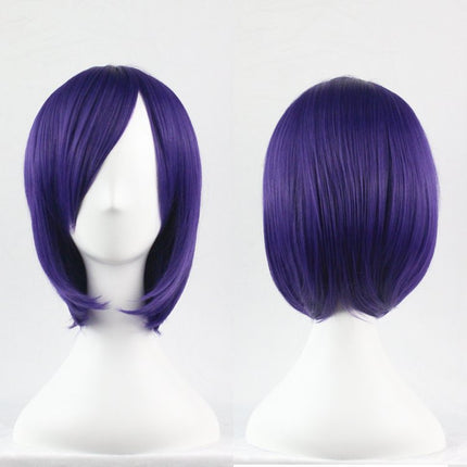 Womens Short 30cm Straight Synthetic BOB Wigs w Side Bangs Cosplay Costume Party - Zmart Australia