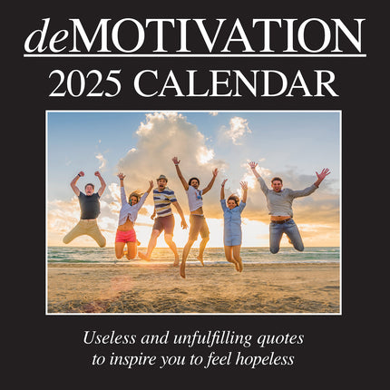 Demotivation - 2025 Square Wall Calendar 16 Months Premium Planner New Year Gift