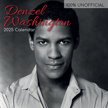 Denzel Washington - 2025 Square Wall Calendar 16 Months New Year Planner Gift