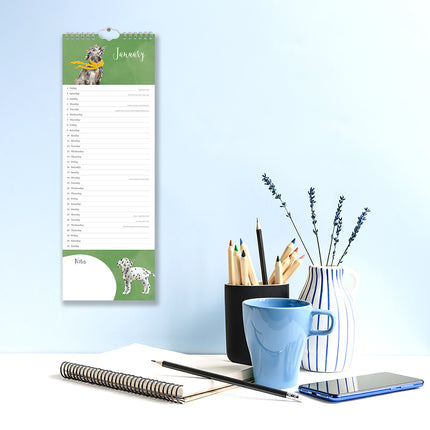 Dog Lovers 2027 Premium Slim Wall Calendar lifestyle image