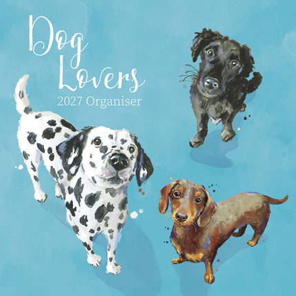 Dog Lovers Organiser 2027 Premium Square Wall Calendar cover