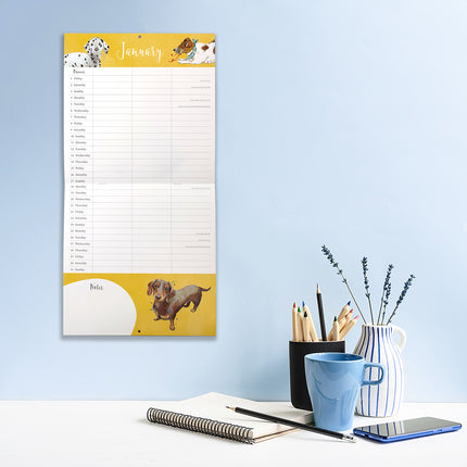 Dog Lovers Organiser 2027 Premium Square Wall Calendar lifestyle image