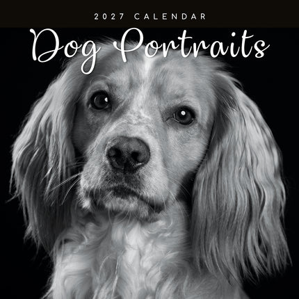 Dog Portraits 2027 Premium Square Wall Calendar cover