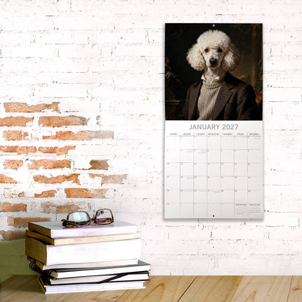 Dressed Up Dogs 2027 Premium Square Wall Calendar lifestyle image