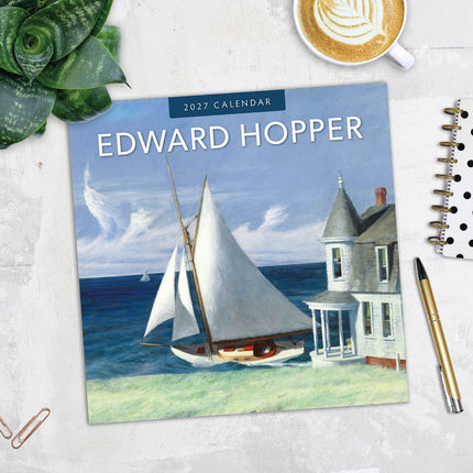Edward Hopper 2027 square wall calendar - image detail