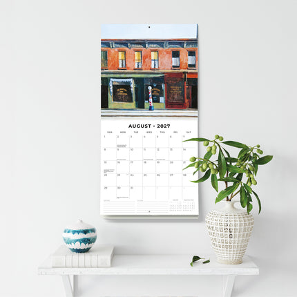 Edward Hopper 2027 square wall calendar - wall display