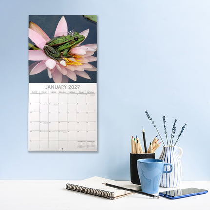 Fabulous Frogs 2027 Premium Square Wall Calendar lifestyle image