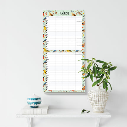 Birdsong Family Home Organiser 2027 square wall calendar - wall display