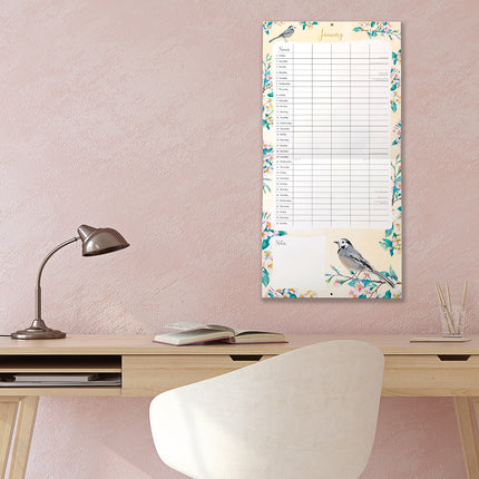 Birdsong Family Organiser 2027 Premium Square Wall Calendar lifestyle image