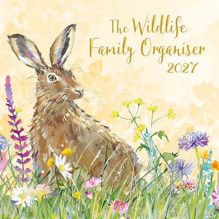 The Wildlife Family Organiser 2027 Premium Square Wall Calendar cover