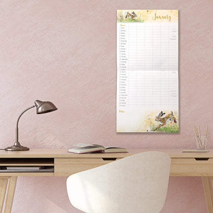 The Wildlife Family Organiser 2027 Premium Square Wall Calendar lifestyle image
