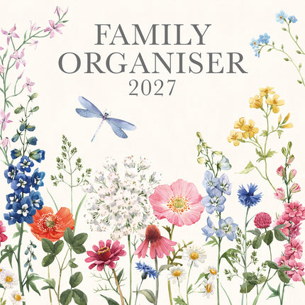 Wild Harmony Family Organiser 2027 Premium Square Wall Calendar cover