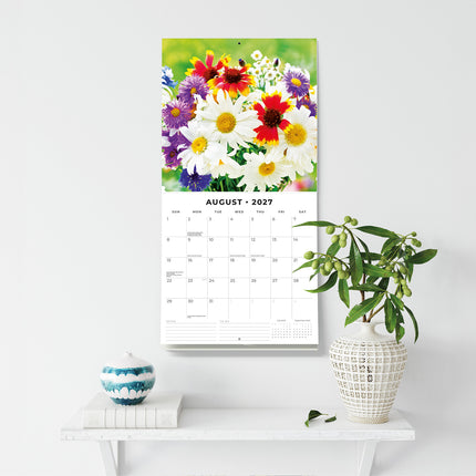 Floral Bouquet 2027 square wall calendar - wall display