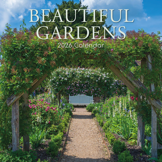 Beautiful Gardens 2026 Square Wall Calendar 16 Month Floral Trees Plants Planner