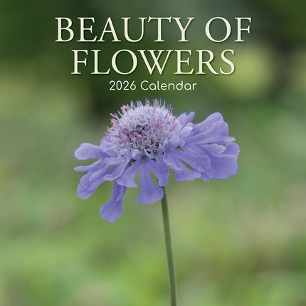 Beauty of Flowers 2026 Square Wall Calendar 16 Months Floral Plants Planner Gift