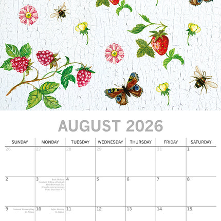 Beauty of Nature - 2026 Square Wall Calendar 16 Month Floral Flower Planner Gift