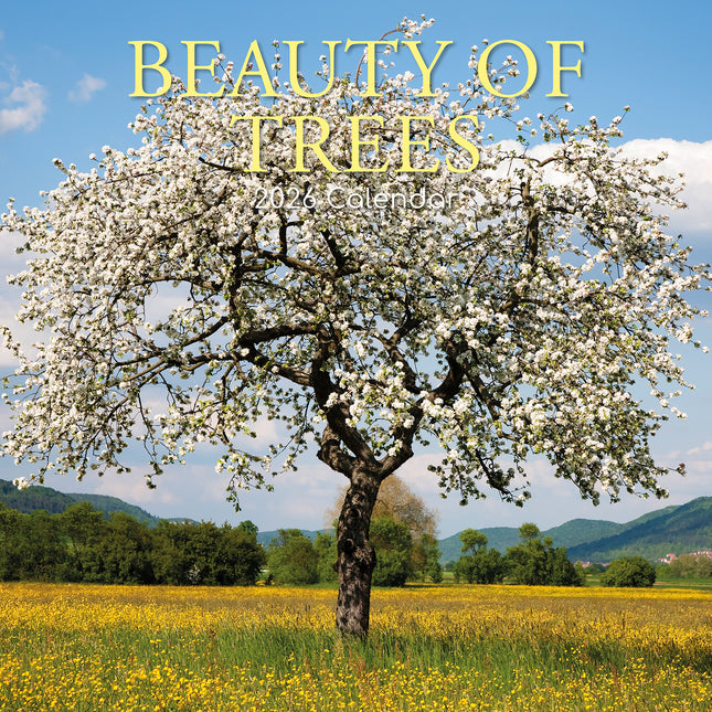 Beauty of Trees - 2026 Square Wall Calendar 16 Months Home Garden Planner Gift