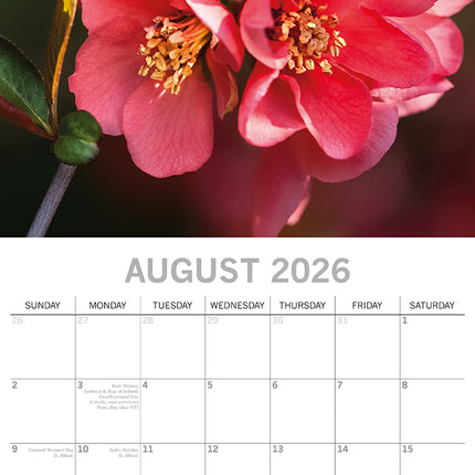 Blossoms 2026 Square Wall Calendar 16 Months Floral Flower Planner New Year Gift