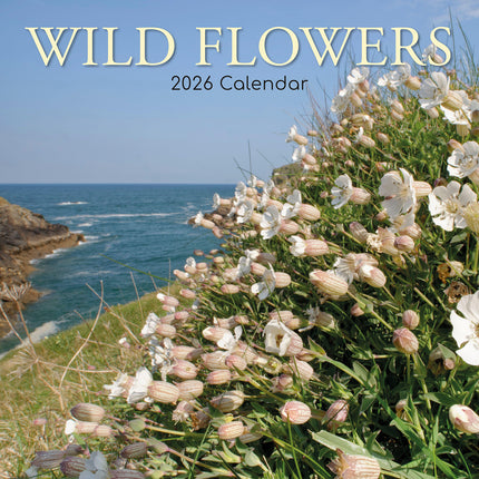 Wild Flowers - 2026 Square Wall Calendar 16 Months Floral Planner New Year Gift