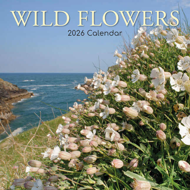 Wild Flowers - 2026 Square Wall Calendar 16 Months Floral Planner New Year Gift
