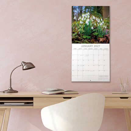 Flower of the Month 2027 Premium Square Wall Calendar lifestyle image