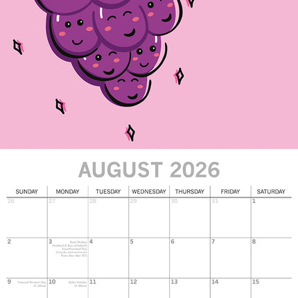 Avo Great Day - 2026 Square Wall Calendar 16 Months Funny Planner New Year Gift