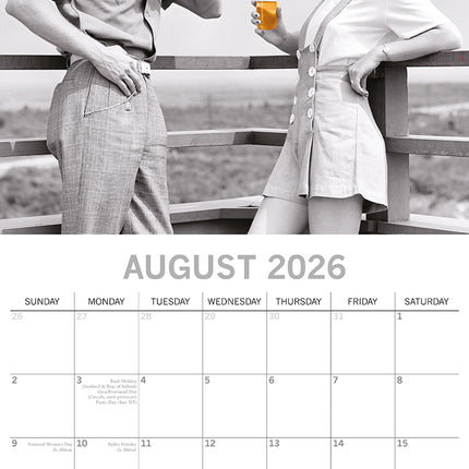 Beer Signs - 2026 Square Wall Calendar 16 Month Funny Planner Xmas New Year Gift