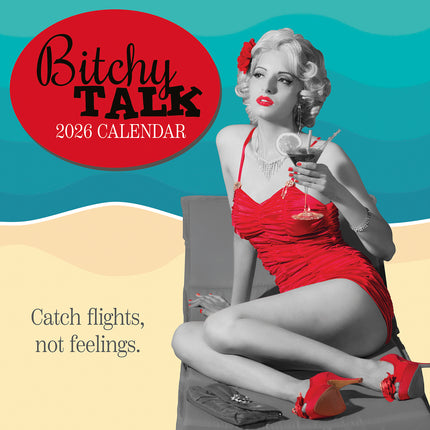 Bitchy Talk - 2026 Square Wall Calendar 16 Months Funny Planner New Year Gift