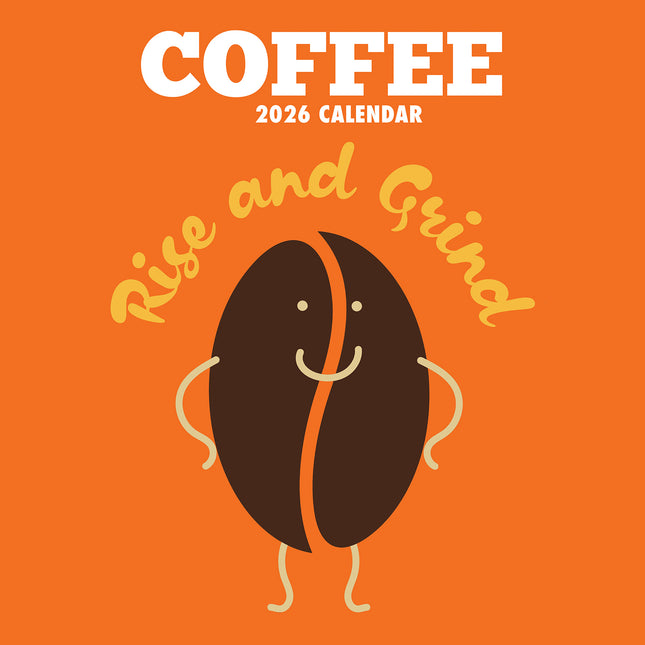 Coffee - 2026 Square Wall Calendar 16 Months Fun Planner Christmas New Year Gift
