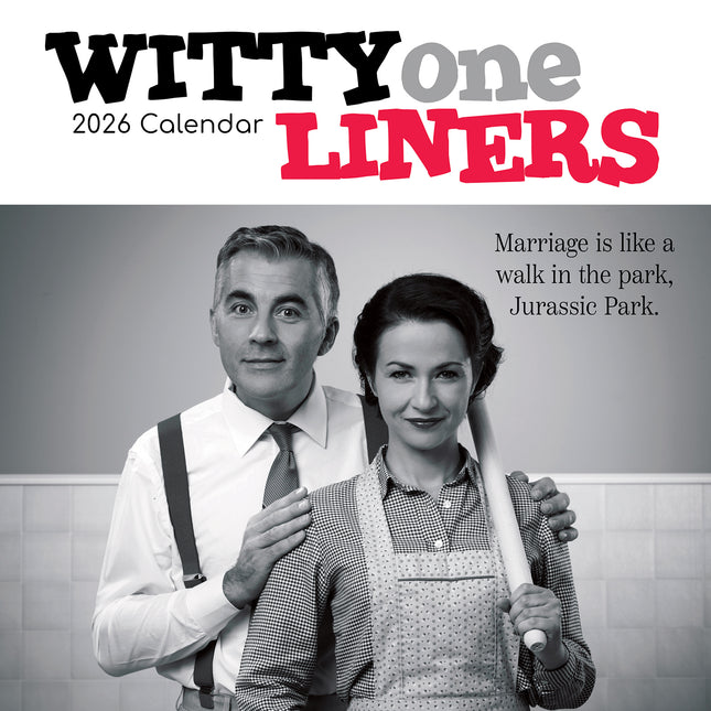 Witty One Liners 2026 Square Wall Calendar 16 Months Funny Planner New Year Gift