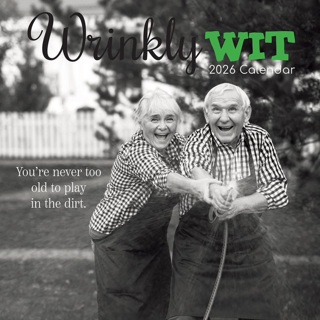 Wrinkly Wit - 2026 Square Wall Calendar 16 Months Funny Planner New Year Gift