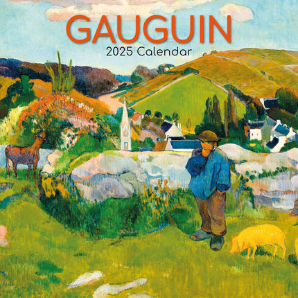 Gauguin - 2025 Square Wall Calendar Arts 16 Months Premium Planner Gift