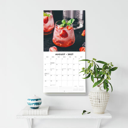 Gin O'clock 2027 square wall calendar - wall display