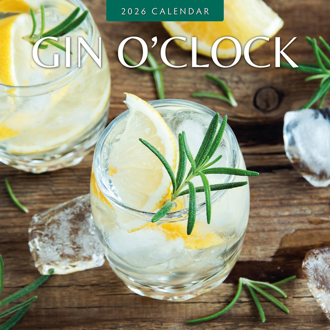 Gin Oclock 2026 Premium Square Wall Calendar
