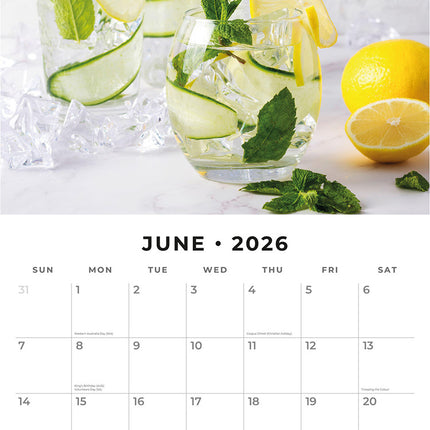Gin Oclock 2026 Premium Square Wall Calendar
