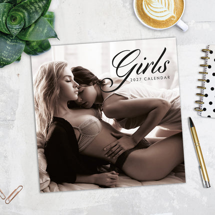 Girls 2027 square wall calendar - image detail