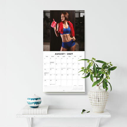 Gym Girls 2027 square wall calendar - wall display