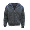 Men's Thick Zip Up Hooded Hoodie w Winter Sherpa Fur Jumper Coat Jacket Sweater - Dark Grey