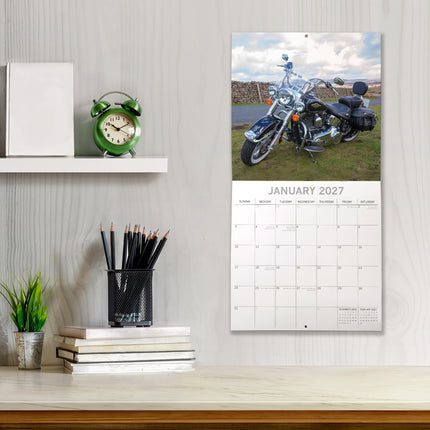 Harleys 2027 Premium Square Wall Calendar lifestyle image