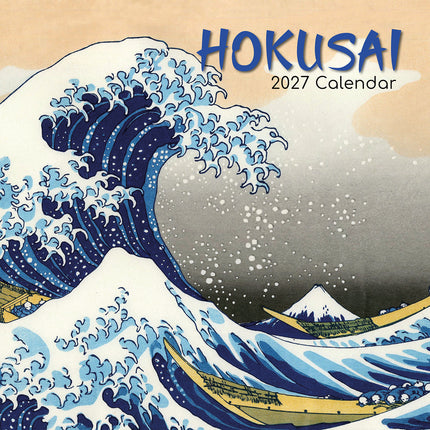 Hokusai 2027 Premium Square Wall Calendar cover