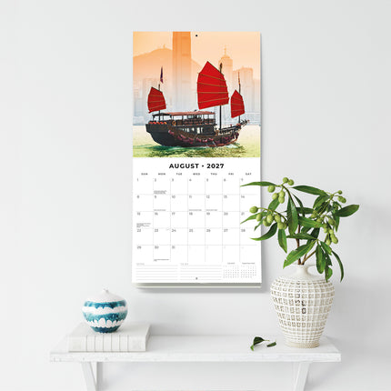 Hong Kong 2027 square wall calendar - wall display