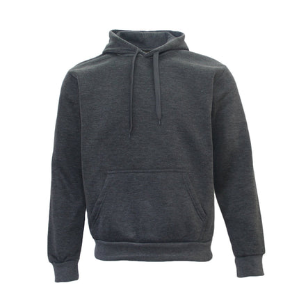 Adult Unisex Men's Basic Plain Hoodie Pullover Sweater Sweatshirt Jumper - Dark Grey