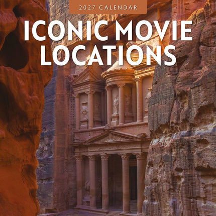 Iconic Movie Locations 2027 square wall calendar - front cover