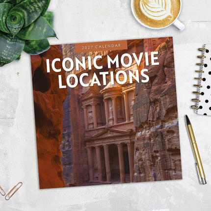 Iconic Movie Locations 2027 square wall calendar - image detail