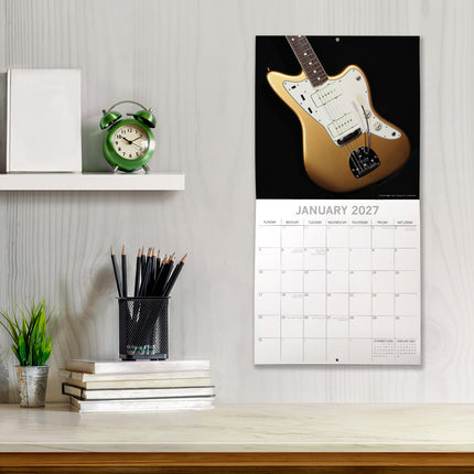 Iconic Guitars 2027 Premium Square Wall Calendar lifestyle image